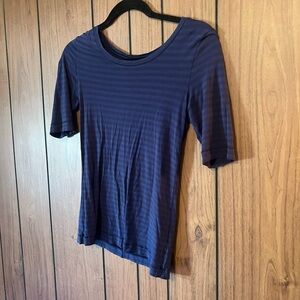 Free people dark blue striped top | Size XS
